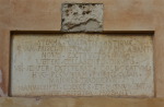 Lapide che ricorda l'antica zecca del palazzo S.Giacomo 